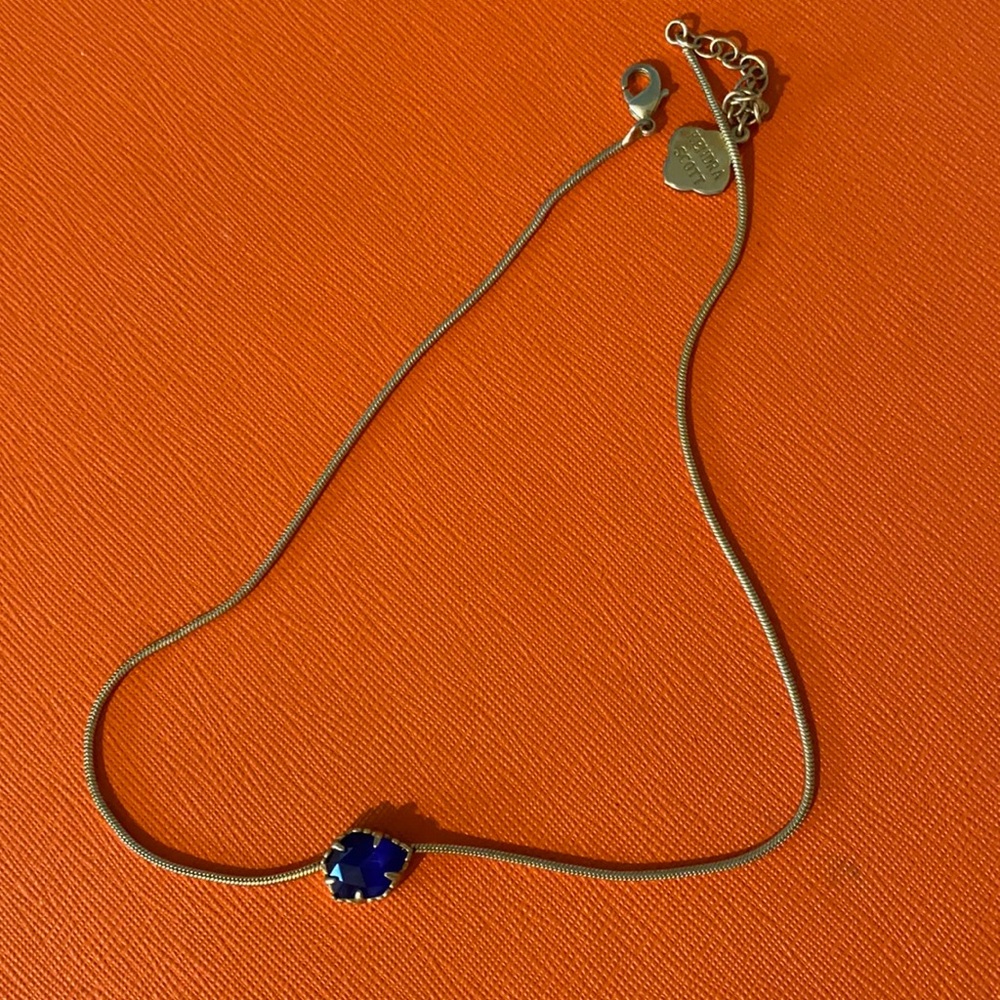 Blue Kendra Scott stone necklace! Barely worn